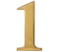 UAP Limited House Door Number 1 Self Adhesive 3" Nanocoast House Number In Pvd Gold
