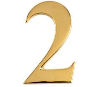 UAP Limited House Door Number 2 Self Adhesive 3" Nanocoast House Number In Pvd Gold