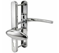UAP Limited Schlosser Technik Lever Pad Back Set Door Handle Pair For Upvc Doors 240mm Chrome