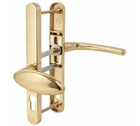 UAP Limited Schlosser Technik Lever Pad Back Set Door Handle Pair For Upvc Doors 240mm Gold