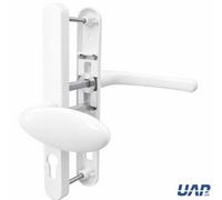 UAP Limited Schlosser Technik Lever Pad Back Set Door Handle Pair For Upvc Doors 240mm White