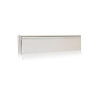 UAP Limited Uap 12" Silver Anodised Aluminium Draught Proof Letterbox For Composite And Wooden Doors 40 To 80mm