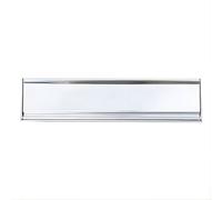 UAP Limited Uap 12" Stainless Steel Premium Letterbox For External Doors 40 To 80mm In Mirror Polished Silver Finish