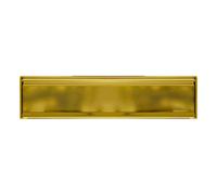 UAP Limited Uap 12" Stainless Steel Premium Letterbox For External Doors 40 To 80mm In Pvd Gold Finish