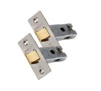 UAP Limited Uap 2 Sets 65mm Tubular Latch Square - Door Latches - Internal Doors Square Corners - Mortice Latch - 65mm - Satin Stainless
