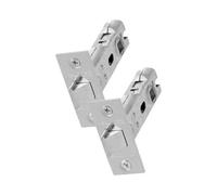 UAP Limited Uap 2 Sets 75mm Tubular Latch Square - Door Latches - Internal Doors Square Forend - Mortice Latch - 75mm - Nickel Plated