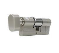 UAP Limited Uap 3 Star Euro Cylinder - Thumbturn - High Security, Ts007 - Door Lock Barrel - Suitable For All Doors - 35/45T (80mm), Nickel
