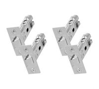 UAP Limited Uap 4 Sets 65mm Tubular Latch Square - Door Latches - Internal Doors Square Forend - Mortice Latch - 65mm - Nickel Plated
