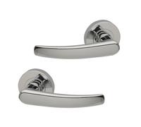 UAP Limited Uap Alpine Polished Chrome Internal Door Handles Pair- Premium Range Zinc Lever Design