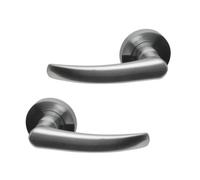 UAP Limited Uap Alpine Satin Chrome Internal Door Handles Pair- Premium Range Zinc Lever Design