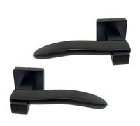 UAP Limited Uap Ava Premium Range Internal Door Handles Pair Zinc Lever Design In Matt Black