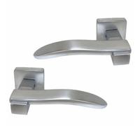 UAP Limited Uap Ava Satin Chrome Internal Door Handles Pair- Premium Range Zinc Lever Design