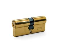 UAP Limited Uap Brass Euro Cylinder Lock - Euro Door Barrel Lock - 3 Keys, Door Security Lock, Suitable For All Doors - 40/60 (100mm), Brass