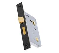 UAP Limited Uap Classic 3-Lever Bathroom Mortice Sash Lock - 65mm (2.5") Black