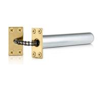 UAP Limited Uap Concealed Chain Door Closer For Internal Door Adjustable Spring Square Forend Polished Brass