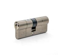 UAP Limited Uap Double Euro Cylinder Lock - 1 Star Kitemarked Door Barrel Lock - 3 Keys - Suitable For All Door Types - 40/50 (90mm), Nickel