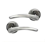 UAP Limited Uap Dune Polished Chrome Internal Door Handles Pair- Premium Range Zinc Lever Design