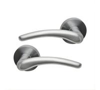 UAP Limited Uap Dune Satin Chrome Internal Door Handles Pair- Premium Range Zinc Lever Design