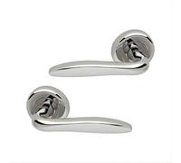 UAP Limited Uap E-Kappa Polished Chrome Aluminium Internal Door Handle Pair- Eco Series Lever On Round Rose