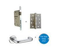 UAP Limited Uap Firemongery Latch Pack Satin Stainless Steel