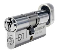UAP Limited Uap Freezeguard Ts007 3 Star Thumb Turn Euro Cylinder Lock, Door Security Lock - 100mm (50/50) - 3 Keys, All Door Types, Chrome