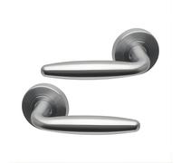 UAP Limited Uap Galaxy Satin Chrome Internal Door Handles Pair- Premium Range Zinc Lever Design