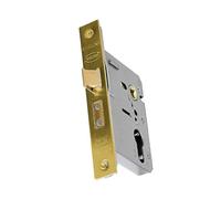 UAP Limited Uap Gridlock Light Duty Euro Lock Case - 65mm Backset - Evershine Brass