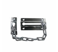 UAP Limited Uap Heavy Duty Sliding Door Security Chain (230mm) Steel, Satin Chrome