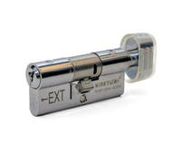 UAP Limited Uap High Security 3 Star Euro Cylinder Thumbturn (Ts007) - 3 Keys - Door Barrel Lock - All Door Types - 95mm (60/35T) - Chrome