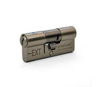 UAP Limited Uap High Security 3 Star Euro Cylinder (Ts007), Door Barrel Lock - 3 Keys - Suitable For All Door Types - 35Ex/45 (80mm) - Nickel