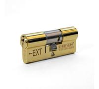 UAP Limited Uap High Security 3 Star Euro Cylinder (Ts007), Door Barrel Lock - 3 Keys - Suitable For All Door Types - 40Ex/50 (90mm) - Brass