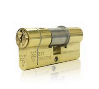 UAP Limited Uap High Security 3 Star Euro Lock Cylinder - 3 Keys, Cylinder Lock Barrels - Suitable For All Door Types, 45Ex/55 (100mm), Brass