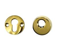 UAP Limited Uap High Security Escutcheon - Bevelled Edge - Composite And Hardwood Doors - Stainless Steel - Pvd Gold