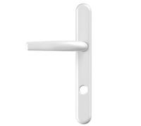 UAP Limited Uap High Security Long Backplate Signature - Door Handle - 243mm - White - Pair