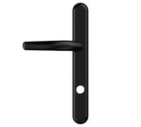 UAP Limited Uap High Security Signature Aluminium Backplate Door Handles Pair 243mm For Composite And Timber Doors Black
