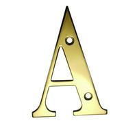 UAP Limited Uap House Letter - A - 3 Inch - Screw Fix - Stainless Steel - Pvd Gold
