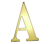 UAP Limited Uap House Letter - A - Self Adhesive - Stainless Steel - Pvd Gold - 3 Inch