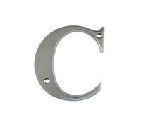 UAP Limited Uap House Letter - C - Satin Chrome - 3 Inch