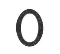 UAP Limited Uap House Number - 0 - Black Cast Iron - 4 Inch