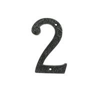 UAP Limited Uap House Number - 2 - Black Cast Iron - 4 Inch