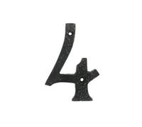 UAP Limited Uap House Number - 4 - Black Cast Iron - 4 Inch