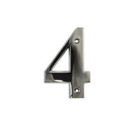 UAP Limited Uap House Number - 4 - Polished Chrome - 3 Inch