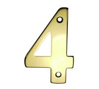 UAP Limited Uap House Number - 4 Pvd Gold - 3 Inch