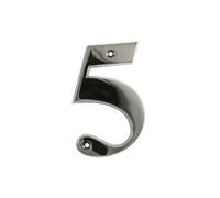 UAP Limited Uap House Number - 5 - Polished Chrome - 3 Inch