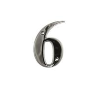 UAP Limited Uap House Number - 6 - Polished Chrome - 3 Inch