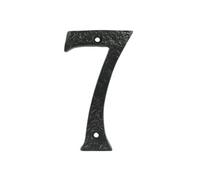 UAP Limited Uap House Number - 7 - Black Cast Iron - 4 Inch