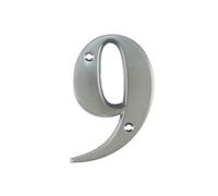 UAP Limited Uap House Number - 9 - Satin Chrome - 3 Inch