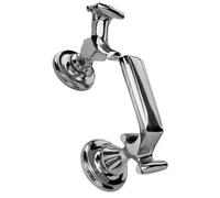 UAP Limited Uap Large Traditional Doctor Door Knocker Polished Chrome With Nanocoast Rust Free For Front Door With Fixings