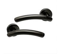 UAP Limited Uap Lincoln Black Nickel Internal Door Handles Pair- Premium Range Zinc Lever Design