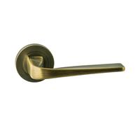 UAP Limited Uap Oro & Oro - Forma Lever - Round Rose Matt Antique Door Handle For Internal Doors - Easy Installation With Bolt-Through Fixing